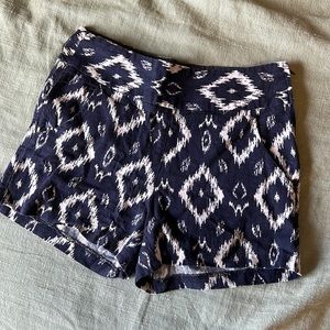 Print High waisted shorts